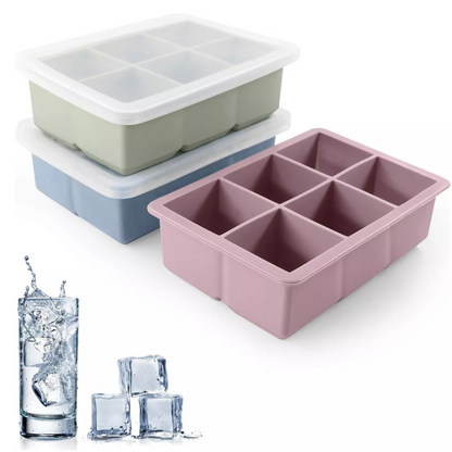 Moldes 6 Espacios Cubo De Hielo Xl