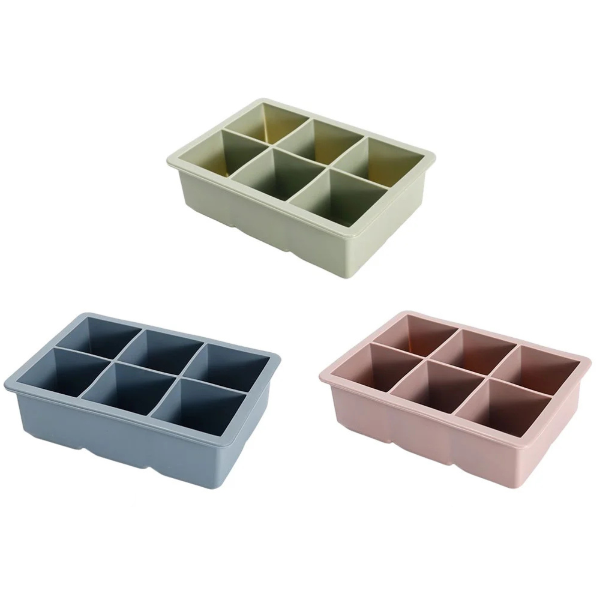 Moldes 6 Espacios Cubo De Hielo Xl