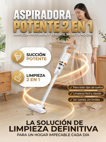 Aspiradora 2 En 1 Blanca Home
